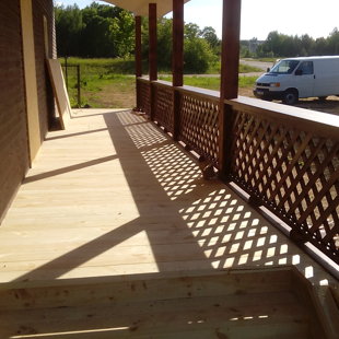 terase pirms eļļošanas