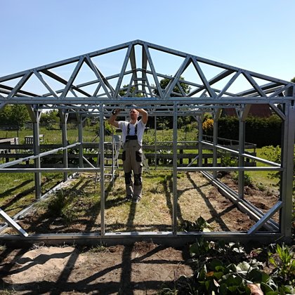 Siltumnīcas montāža