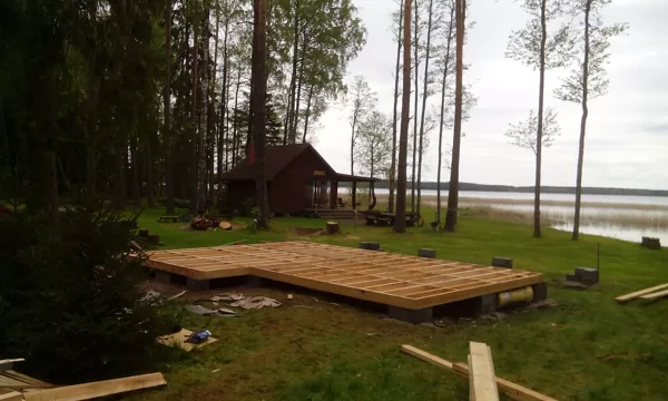 atpūtas mājiņa Usmā. Pirms